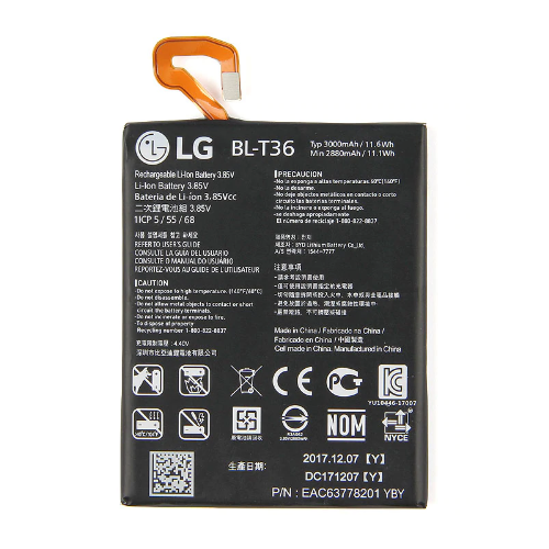 N383 Bateria BL-T36 Para LG K10 2018 de 2880mAh