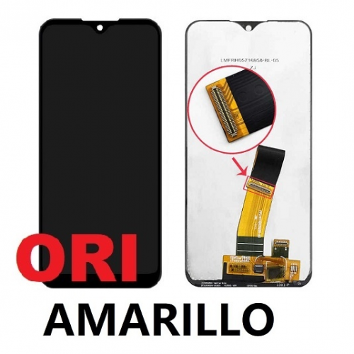 Pantalla Completa Original Sin Marco Para Samsung Galaxy A01 / A015F 2020 VERSION AMARILLO