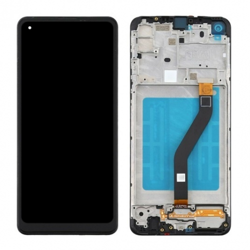 N62.1 Pantalla Completa LCD Y Táctil Original con Marco para Samsung Galaxy A21 (2020) A215F