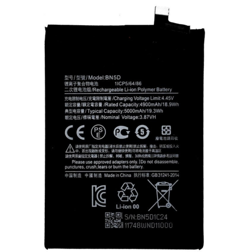 batería BN5D de 5000mAh para Xiaomi Redmi Note 11 / redmi ote 11S, M4 Pro, 4G