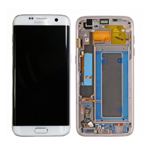 N178 Pantalla Completa Original LCD Y Táctil Con Marco Para Samsung Galaxy S7 Edge G935f plata Desmontaje