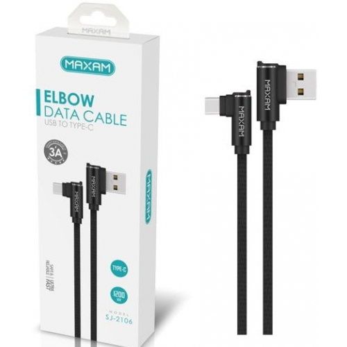 N109.1 SJ-2106 Cable de datos USB tipo C de 3A - 1.2M NEGRO