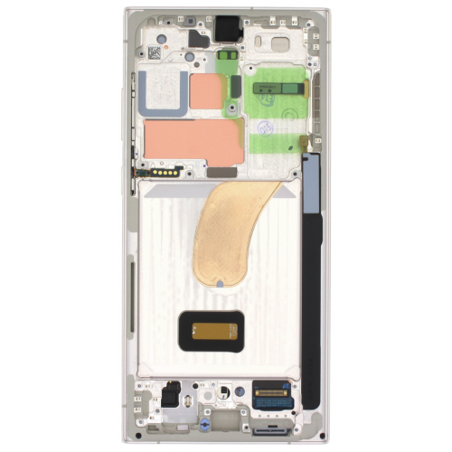 N117.3 Pantalla Completa Original LCD Y Táctil Con Marco Para Samsung Galaxy S23 Ultra (2023) S918B – plata