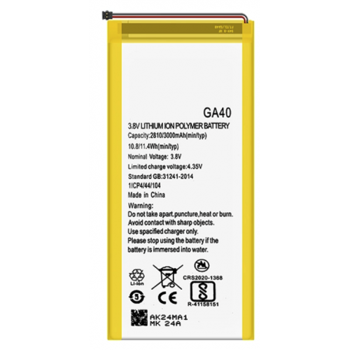 Batería GA40 para Motorola Moto G4, Moto G4 Plus XT1622, XT1642 - 2810mAh / 3.8V / 10.7WH / Li-ion