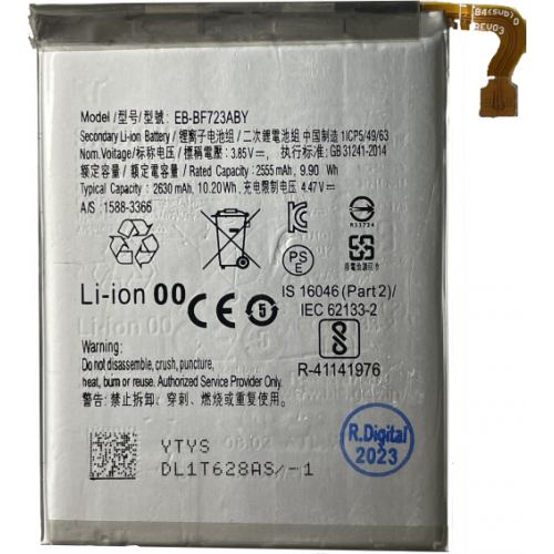 n464 Bateria litio para EB-BF723ABY Samsung Galaxy Z Flip 4 / F721 De 2555mAh-9.90Wh (Grande)