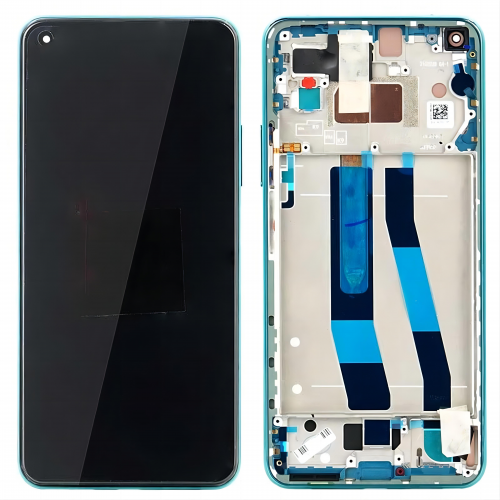 Pantalla Con Marco Para Xiaomi Mi 10 Lite 5G - ORIGINAL (VERDE)