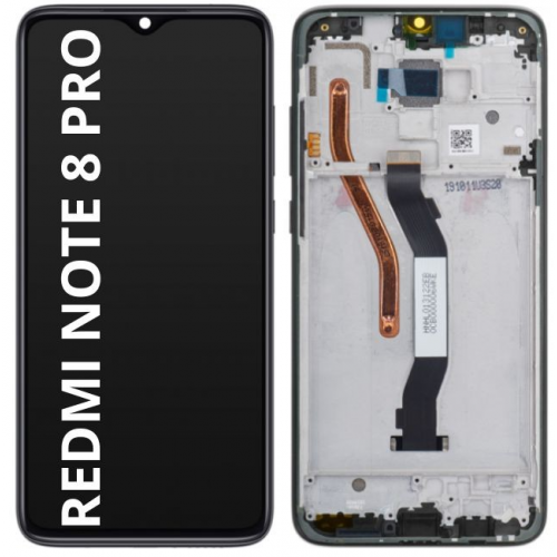 Pantalla Completa Con Marco Para Xiaomi Redmi Note 8 Pro Calidad PREMIUM Color Negro