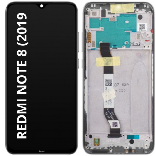 Pantalla Completa Tactil Y LCD Con Marco Para Xiaomi Redmi Note 8 Calidad PREMIUM Color Blanco