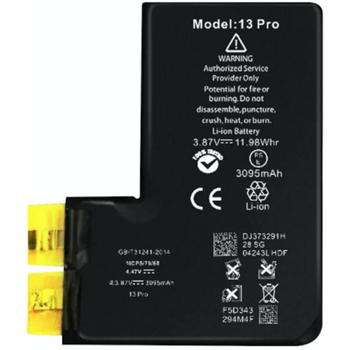 Bateria Litio Para IPhone 13 Pro Sin Flex Ni Chip De 3095mAh - Calidad Premium