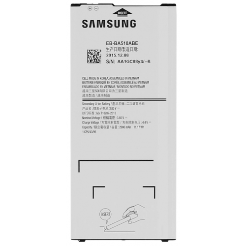 Bateria Litio Original Para Samsung A510 - A5 2016 De 2900mAh Con Pegatina
