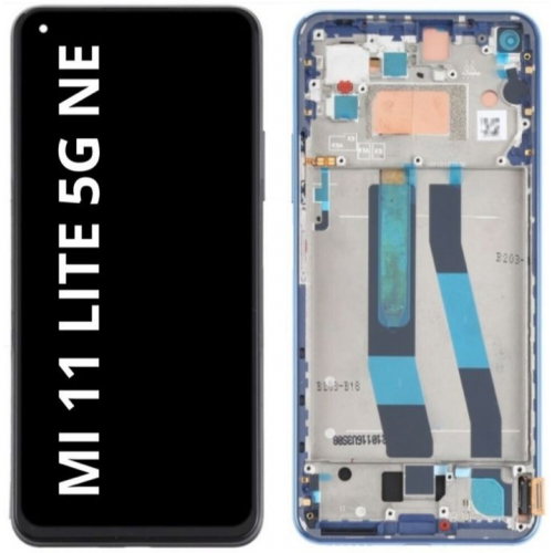 Pantalla Completa Tactil Y LCD Con Marco Para Xiaomi MI 11 LITE 5G NE - 4G/5G (AZUL)