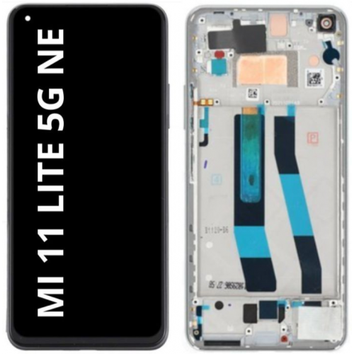 Pantalla Completa Táctil Y LCD Con Marco Para Xiaomi MI 11 LITE NE 5G - 4G (Blanco)