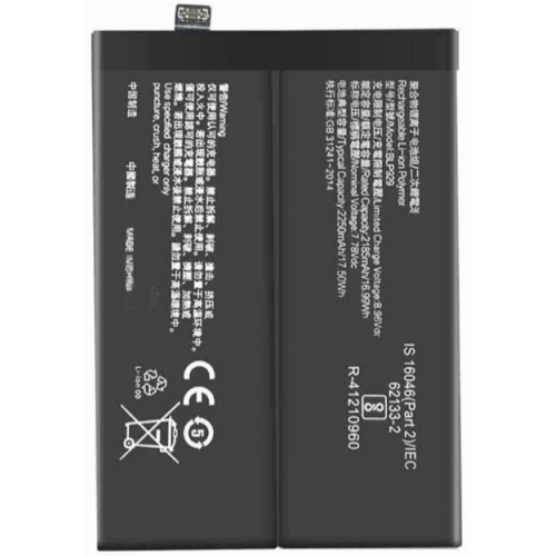 Bateria BLP929 Para Oppo Reno 8 Pro 5G - Reno 8 Pro Plus Original Litio (De Desmontaje) De 2250mAh 17.50Wh