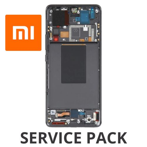 Pantalla ORIGINAL Completa amoled Y Táctil con marco para Xiaomi 12 Pro - Mi 12 Pro - NEGRO