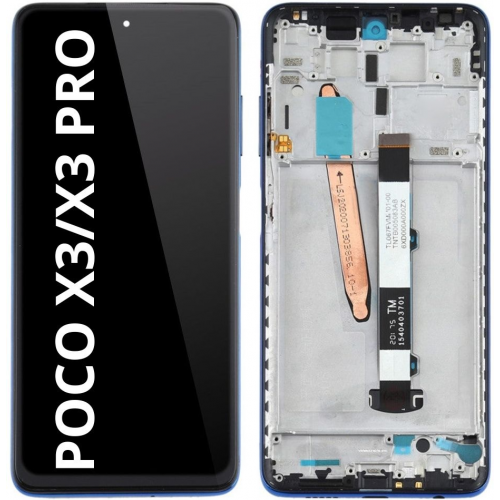 Pantalla Con Marco Para Xiaomi Poco X3 / X3 PRO / X3 NFC (NEGRO)