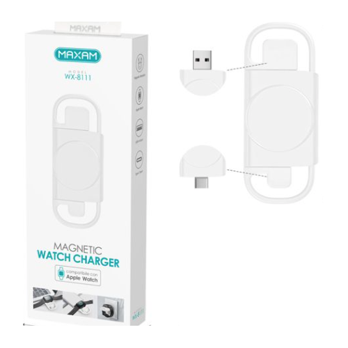 N98 WX-8111 MAXAM Cargador Magnético Inalámbrico Para APPLE 1-9 Generación 2.5W